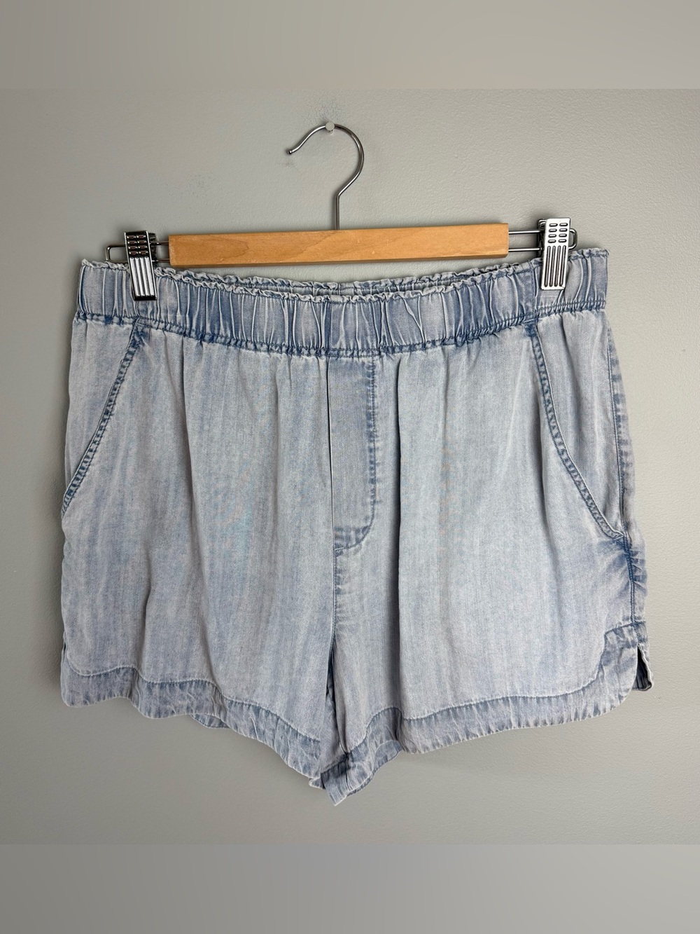 Gentle Fawn Light Blue High Waisted Denim Shorts